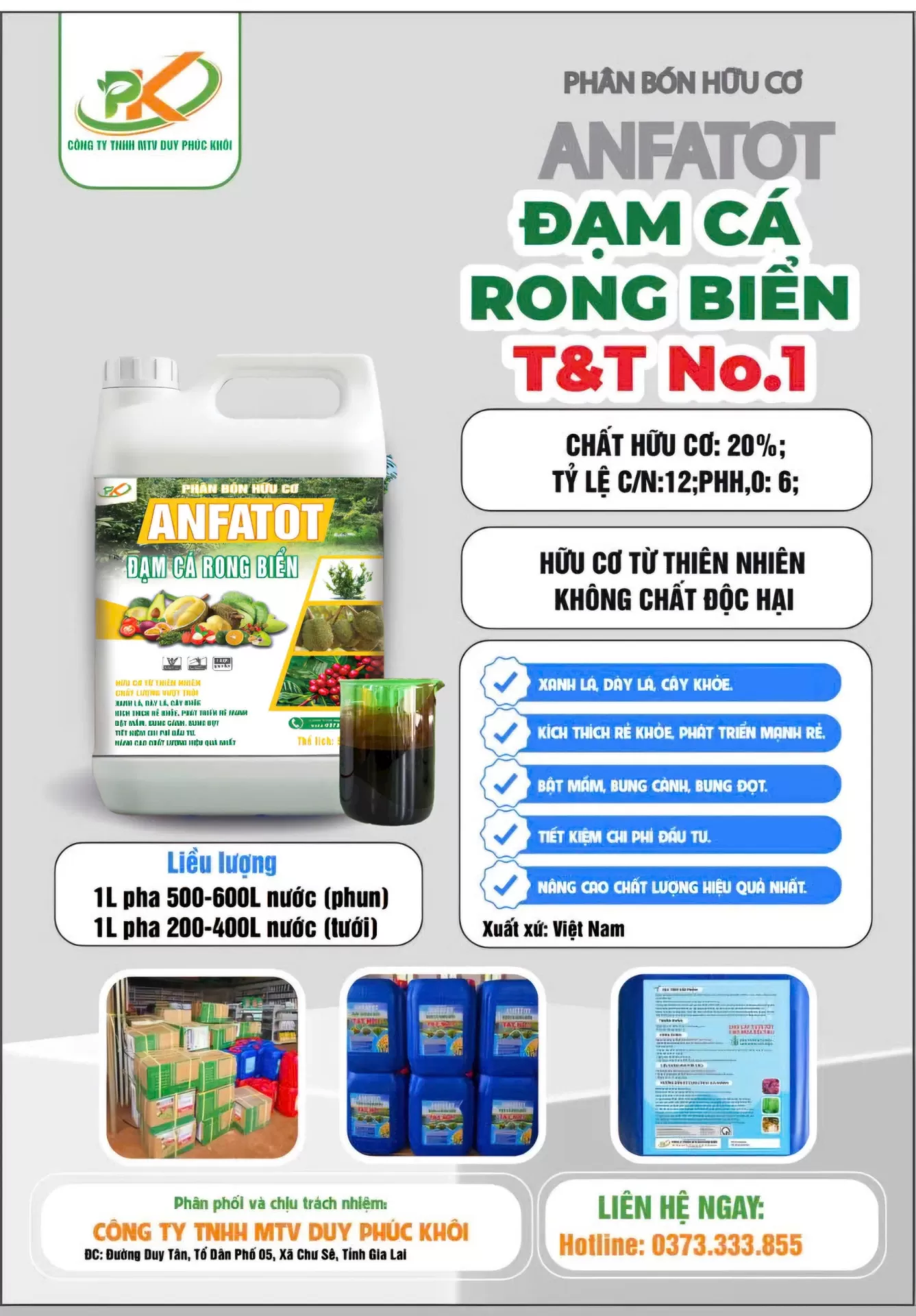 ĐẠM CÁ RONG BIỂN T&T No.1